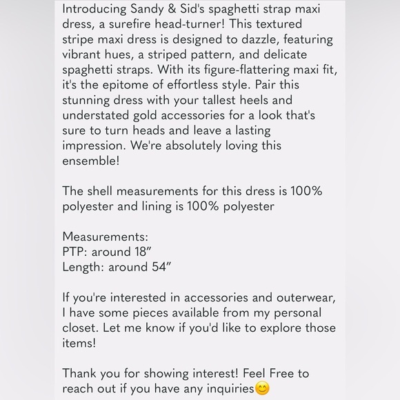 Colorful Striped Maxi Dress - Picture 6 of 6